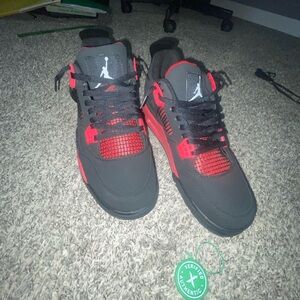 Jordan Athletic Shoes Black Red